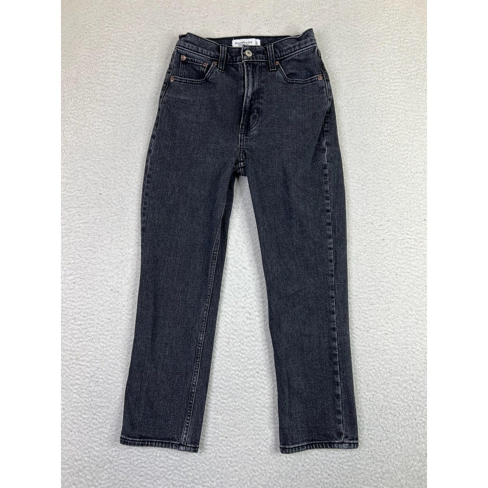Abercrombie Fitch Jeans Womens 24 Ultra High Rise Ankle Straight Curve Love